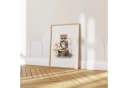 JUSTGOODMOOD Poster Kinderzimmer Tiere Wasserfarben Waschbär Baumwolle Bild 4