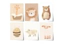 JUSTGOODMOOD Poster Premium Baumwolle Tiermotive Skandinavisch Kinderzimmer Bild 2