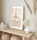 JUSTGOODMOOD Personalisiertes Poster Hochzeit Verlobung Baumwolle Creme Bild 4