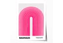 JUSTGOODMOOD Poster Bauhaus Abstrakt Rosa Bogen Bild 2