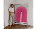 JUSTGOODMOOD Poster Bauhaus Abstrakt Rosa Bogen Bild 3