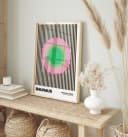 JUSTGOODMOOD Poster Bauhaus Abstrakte Kunst Grün/Rosa/Schwarz Bild 1