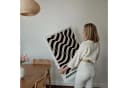 JUSTGOODMOOD Poster Bauhaus Abstrakte Kunst Wellenmuster Beige Schwarz Bild 1