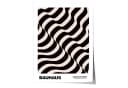 JUSTGOODMOOD Poster Bauhaus Abstrakte Kunst Wellenmuster Beige Schwarz Bild 2