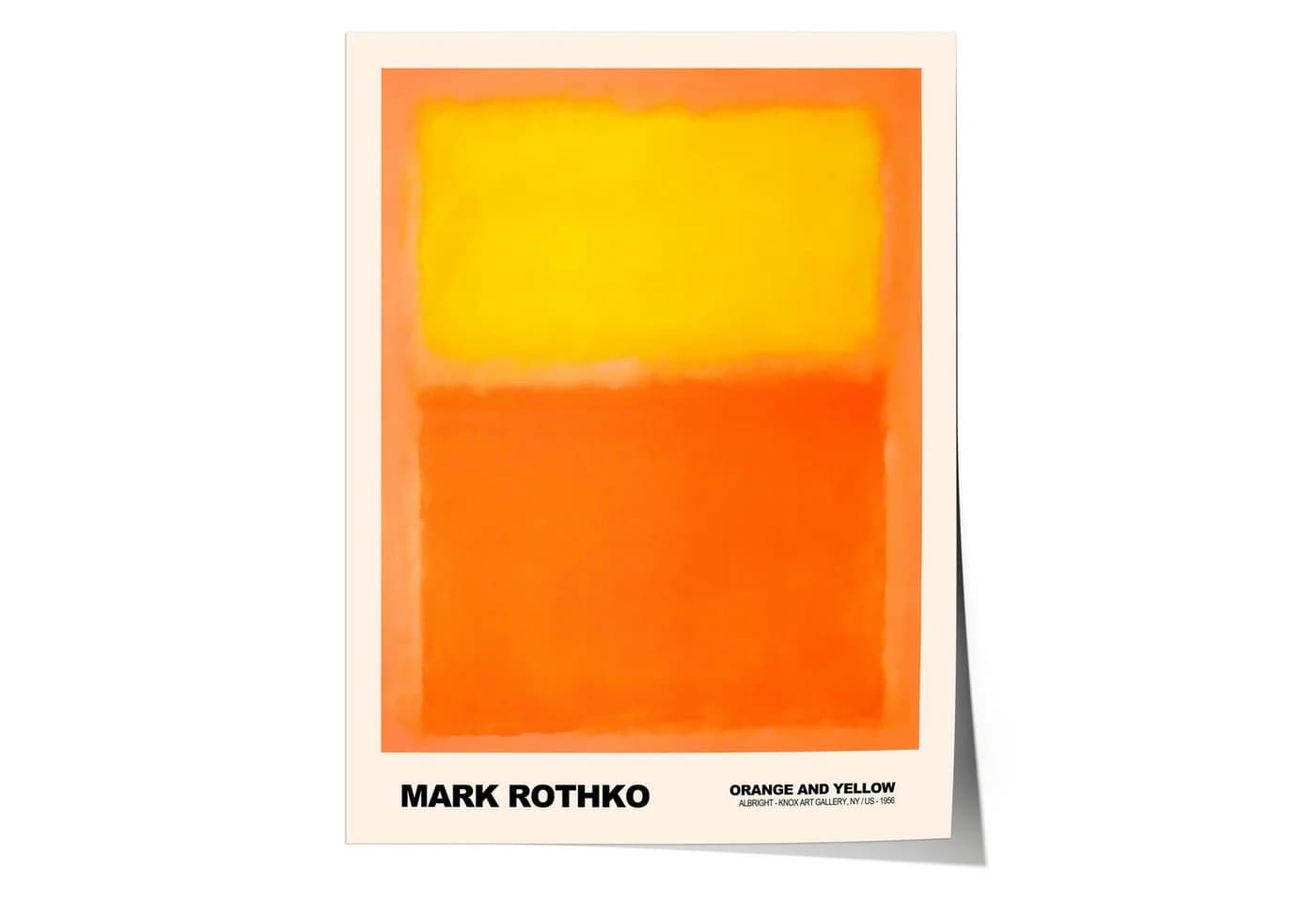 JUSTGOODMOOD Poster Mark Rothko Orange and Yellow Abstrakter Expressionismus - Bild 2