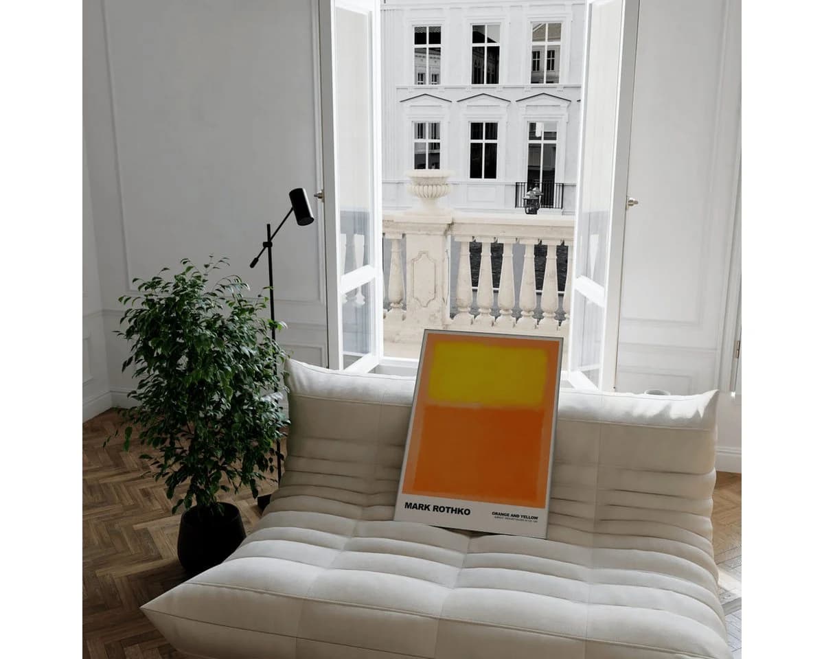 JUSTGOODMOOD Poster Mark Rothko Orange and Yellow Abstrakter Expressionismus - Bild 3