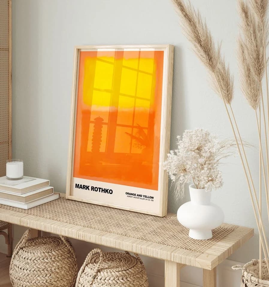 JUSTGOODMOOD Poster Mark Rothko Orange and Yellow Abstrakter Expressionismus - Bild 5