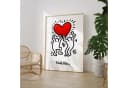 JUSTGOODMOOD Poster Dancing Figures Keith Haring Style Minimal Line Art Modern Bild 1