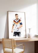 JUSTGOODMOOD Poster Deutschland Fußball Aquarell Sport Wandbild Bild 3