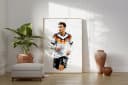 JUSTGOODMOOD Poster Deutschland Fußball Aquarell Sport Wandbild Deko Print Bild 1