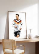 JUSTGOODMOOD Poster Deutschland Fußball Aquarell Sport Wandbild Deko Print Bild 3