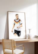 JUSTGOODMOOD Poster Deutschland Fußball Aquarell Sport Wandbild Bild 3