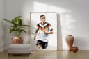 JUSTGOODMOOD Poster Deutschland Fußball Aquarell Sport Wandbild Bild 1