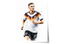 JUSTGOODMOOD Poster Deutschland Fußball Aquarell Sport Wandbild Bild 2