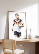 JUSTGOODMOOD Poster Deutschland Fußball Aquarell Sport Wandbild Bild 3