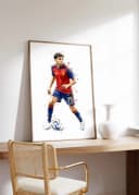 JUSTGOODMOOD Poster Spanien Fußball Aquarell Sport Wandbild Deko Print Bild 3