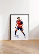JUSTGOODMOOD Poster Spanien Fußball Aquarell Sport Wandbild Deko Print Bild 4