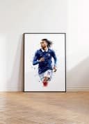 JUSTGOODMOOD Poster Frankreich Fußball Aquarell Sport Wandbild Deko Print Bild 4