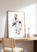 JUSTGOODMOOD Poster England Fussball Aquarell Sport Wandbild Deko Print Bild 3
