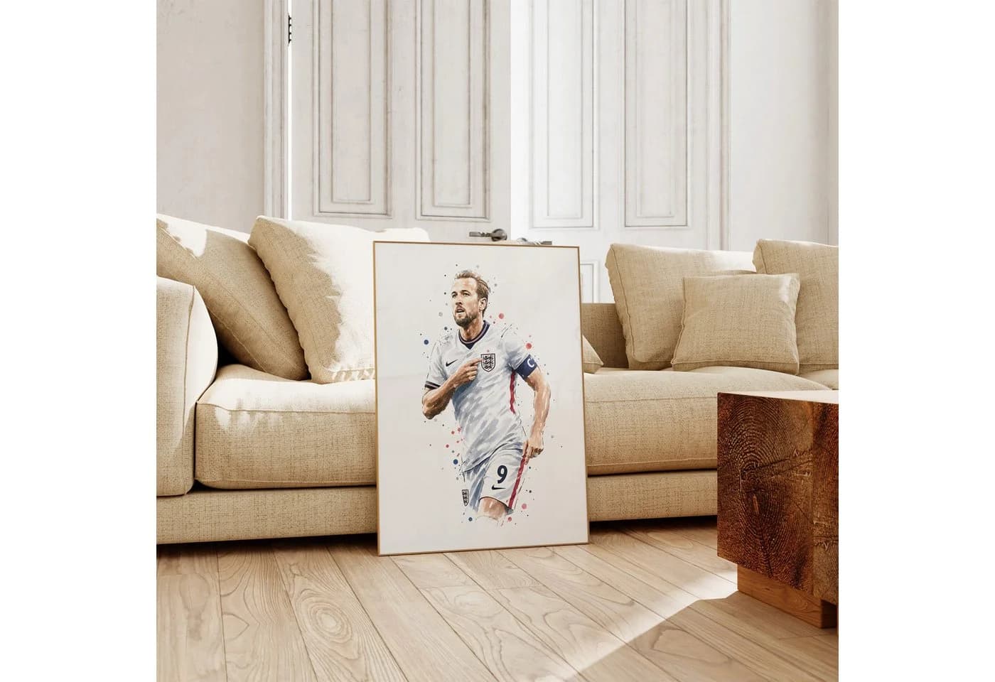 JUSTGOODMOOD Poster England Fussball Aquarell Sport Wandbild Deko Print - Bild 5