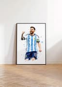 JUSTGOODMOOD Poster Argentinien Fußball Aquarell Sport Wandbild Bild 4