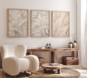 JUSTGOODMOOD Poster Botanik Beige Blätter Pflanzenkunst Bild 3