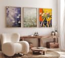 JUSTGOODMOOD Poster Blumen Bunte Florale Illustrationen Bild 1