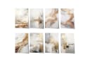 JUSTGOODMOOD Poster Abstrakte Kunst Beige Gold Marmor Effekt Minimalistisch Bild 2
