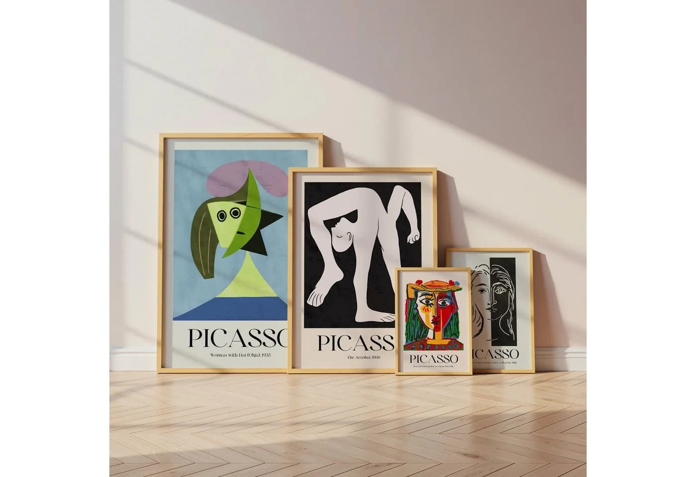 JUSTGOODMOOD Poster Pablo Picasso Abstraktes Porträt Kubismus