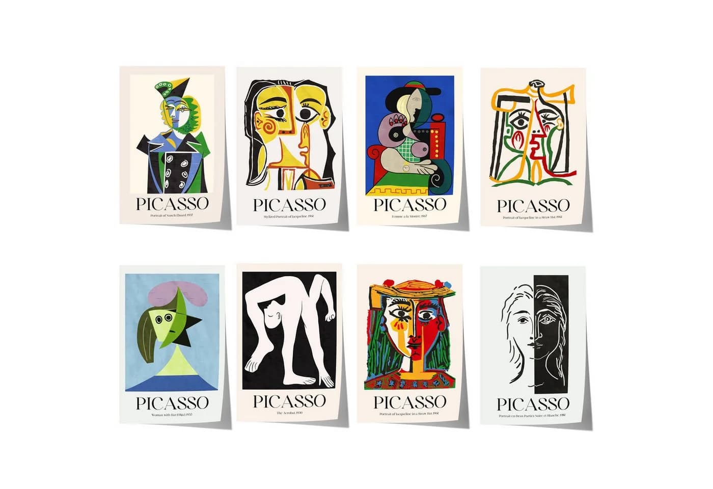 JUSTGOODMOOD Poster Pablo Picasso Abstraktes Porträt Kubismus - Bild 2