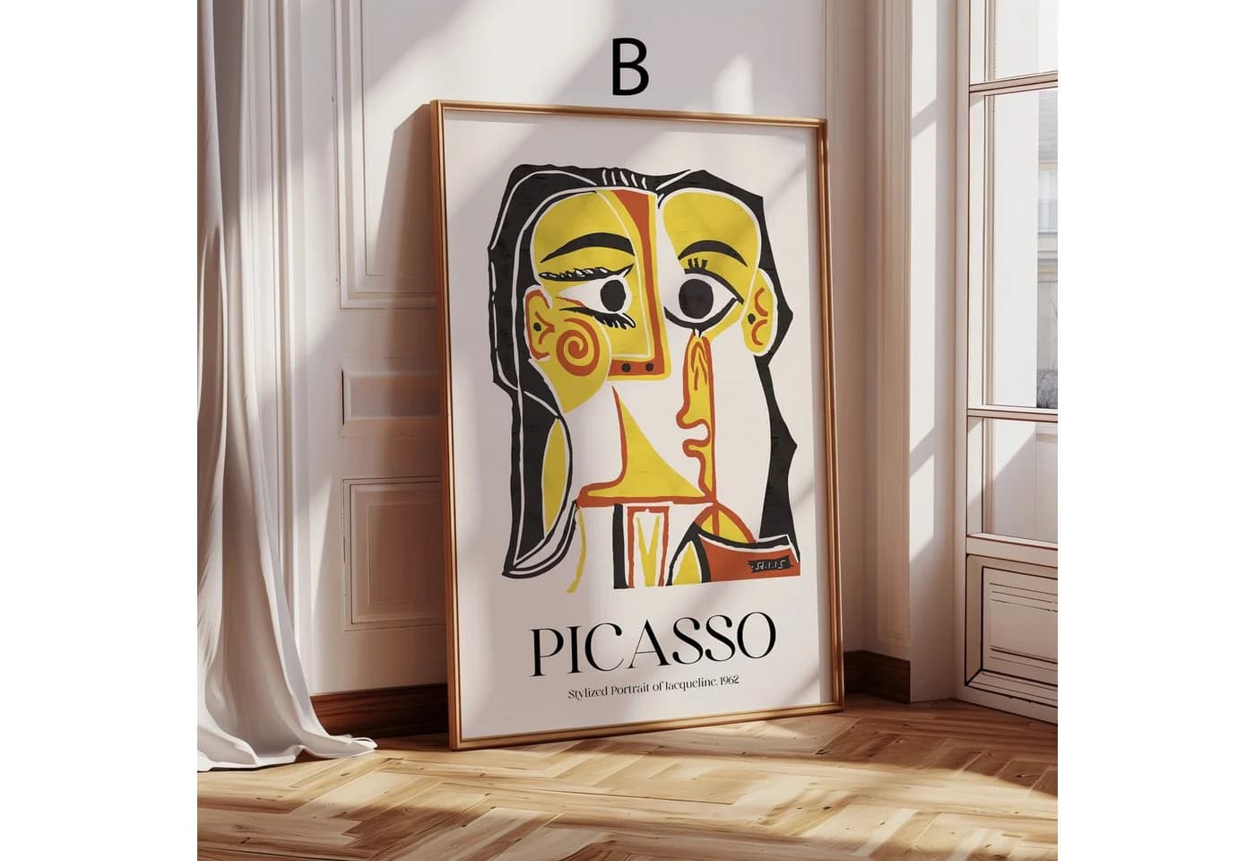 JUSTGOODMOOD Poster Pablo Picasso Abstraktes Porträt Kubismus - Bild 4