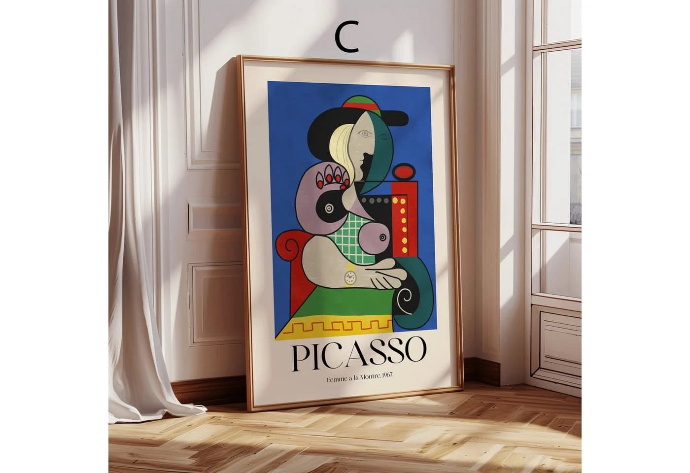 JUSTGOODMOOD Poster Pablo Picasso Abstraktes Porträt Kubismus - Bild 5