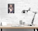 Wallario Metallbild Frau mit Melonen Stahlblech Bild 3