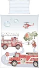 Baby Best Babybettwäsche Feuerwehr Renforcé 2 teilig Wendebettwäsche Bild 2
