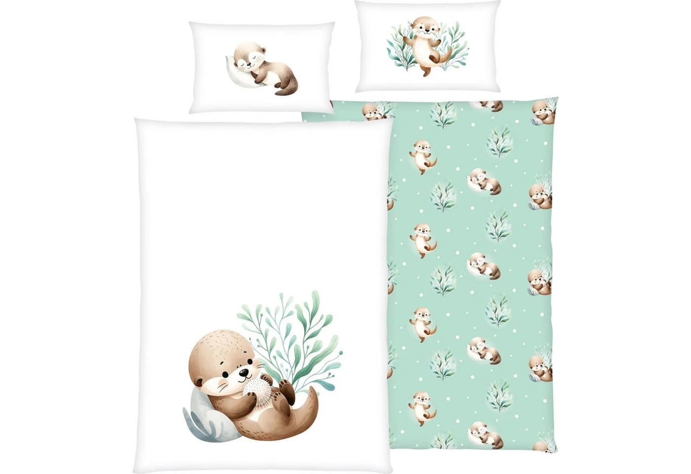 Babybettwäsche Wendebettwäsche Baby Best multicolour 2-teilig