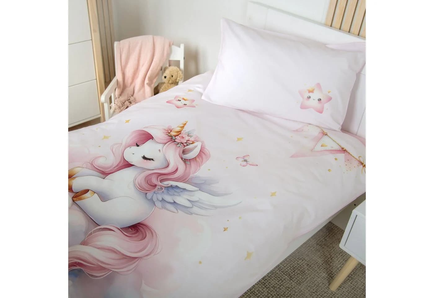 Herding Babybettwäsche Einhornzauber 100x135cm Baumwolle - Bild 2