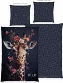 Herding Bettwäsche Wild Flowers Giraffe 100% Baumwolle Bild 2