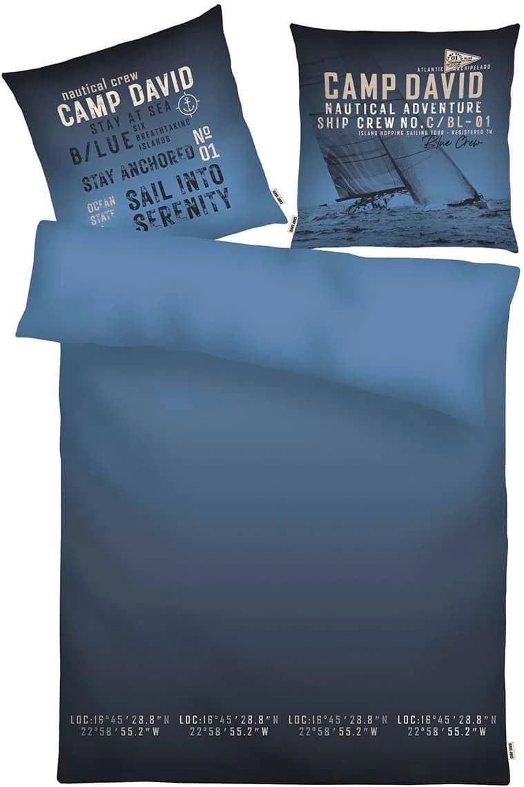 CAMP DAVID Wendebettwäsche Atlantic Blue 135x200 cm