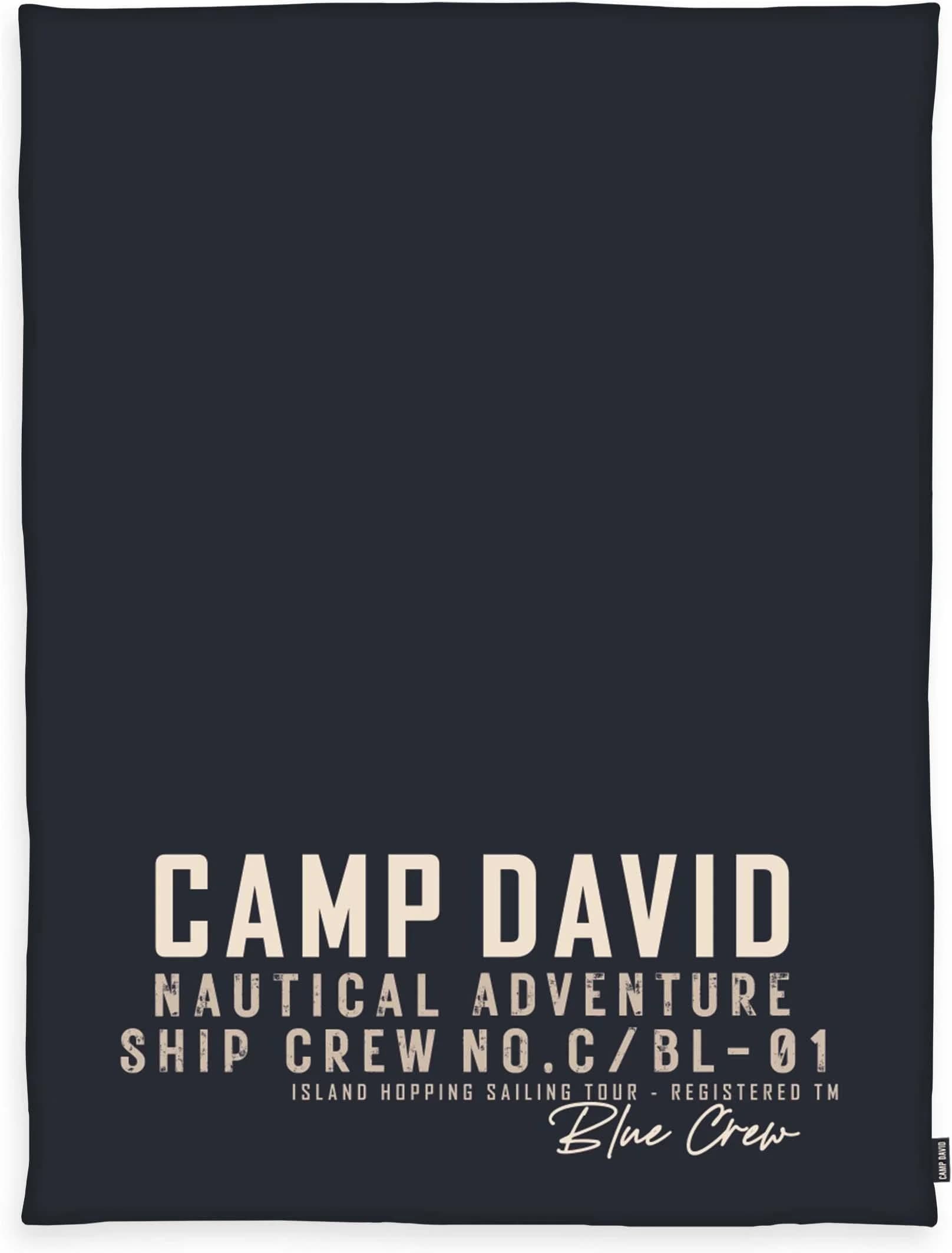 CAMP DAVID Wohndecke Dunkelblau Polyester 150x200 cm