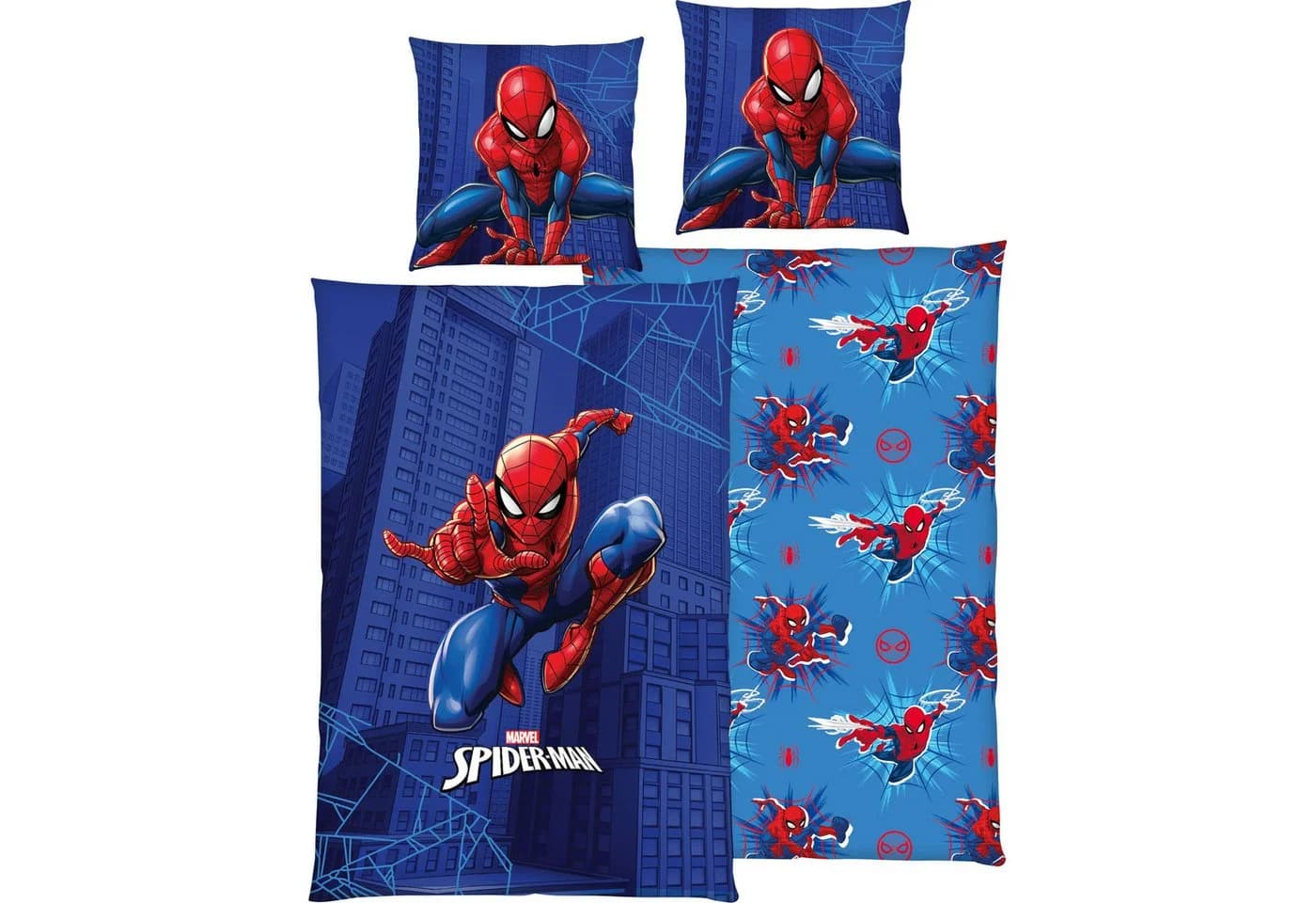 Herding Kinderbettwäsche Spiderman Renforcé 100% Baumwolle