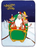 Weihnachtsmann & Co. KG Kuscheldecke 'Nordpol Helden' Blau Polyester Bild 2