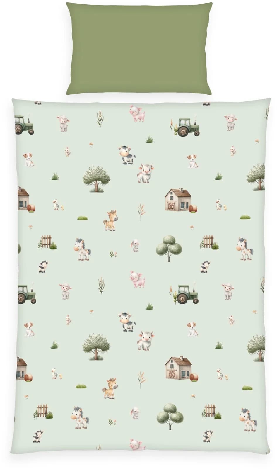 Baby Best Babybettwäsche Wendebettwäsche Bauernhof Flanell