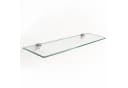 Tulup Glasregal Wandhalterung Transparent Verchromt Bild 2