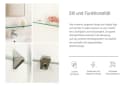 Tulup Glasregal Wandhalterung Transparent Verchromt Bild 5