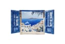 Tulup 3D-Wandtattoo Illusion Fenster Blau Griechische Landschaft Bild 2