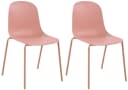 TPFLiving Esszimmerstuhl 2er Set Pink Polypropylen Metall Bild 2