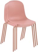 TPFLiving Esszimmerstuhl 2er Set Pink Polypropylen Metall Bild 3