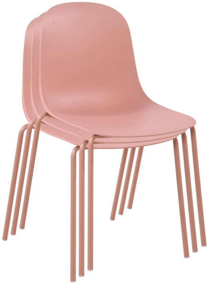 TPFLiving Esszimmerstuhl 2er Set Pink Polypropylen Metall - Bild 3