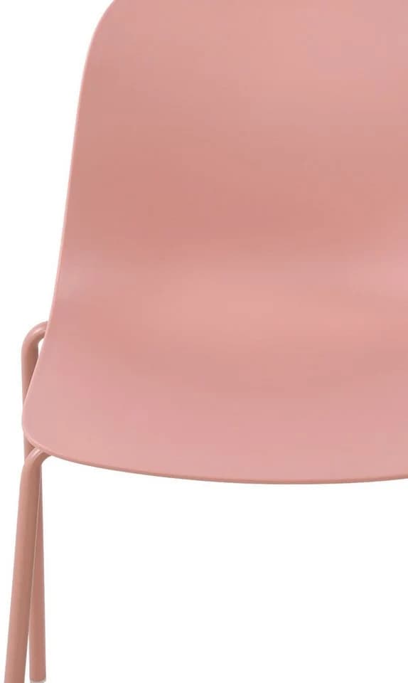 TPFLiving Esszimmerstuhl 2er Set Pink Polypropylen Metall - Bild 4