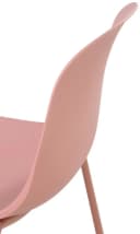 TPFLiving Esszimmerstuhl 2er Set Pink Polypropylen Metall Bild 5